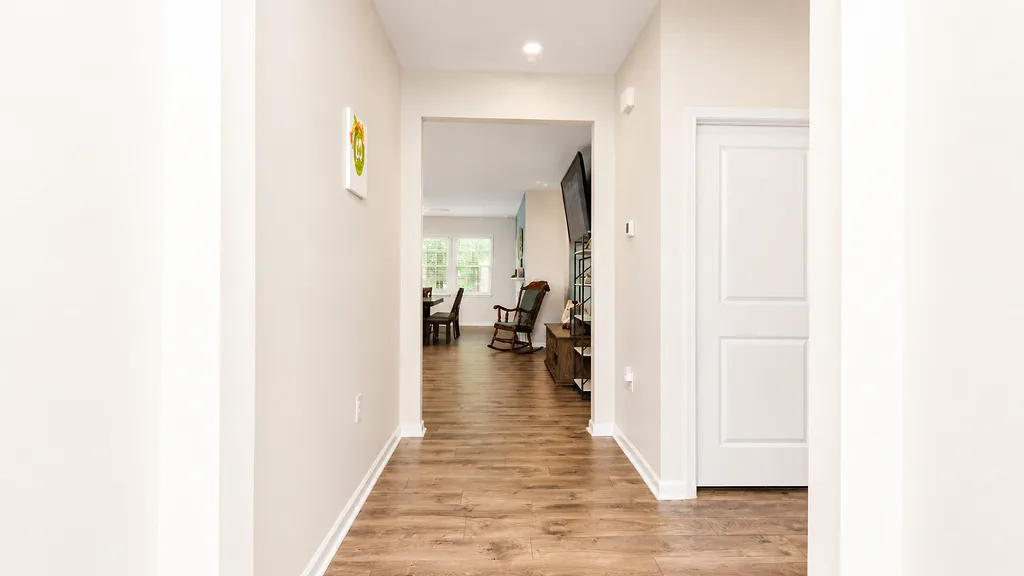 Entry hallway at 222 Lothian leading into the main living space