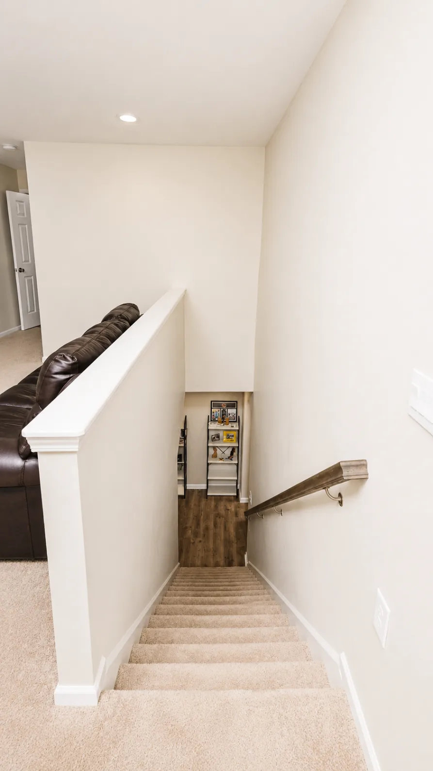 Upstairs landing at 222 Lothian at the top of the staircase